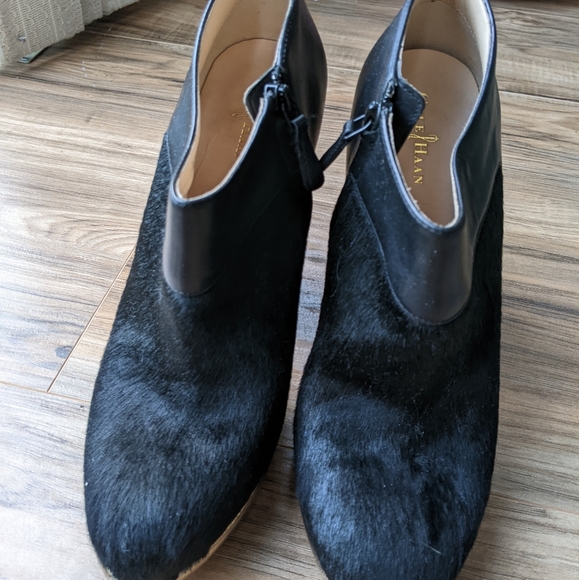 Cole Haan Real Fur Platform Bootie - Picture 3 of 7